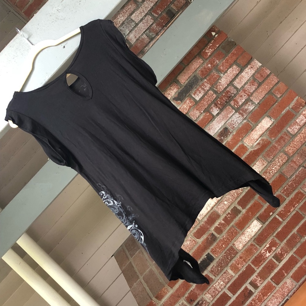 Vocal Embellished Black Top - Picture 6 of 7